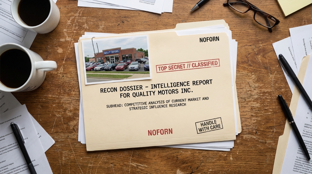 Recon Dossier - Automotive Marketing Competitive Intelligence Report by Revenant Agency